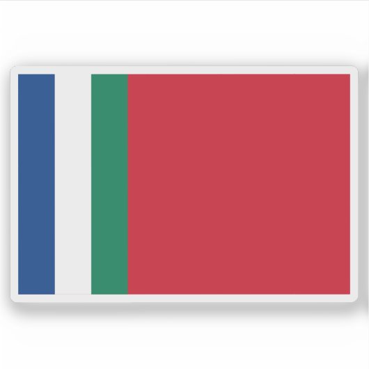 Flagge der Südmoluccas Aufkleber (Vorderseite)