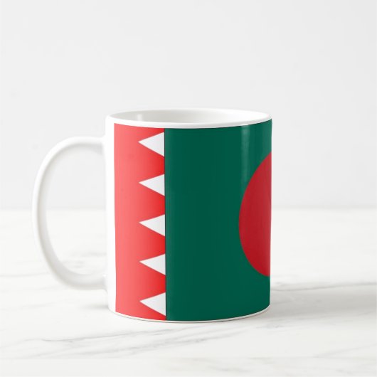 Flagge der Tasse Bangladesch (Links)