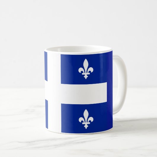 Flagge der Tasse Quebec (VorderseiteRechts)