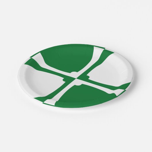 Flagge der Teller des Kirkcudlightshire Paper (Schrägansicht)