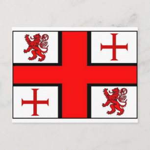 FLAGGE DER TEMPELRITTER POSTKARTE