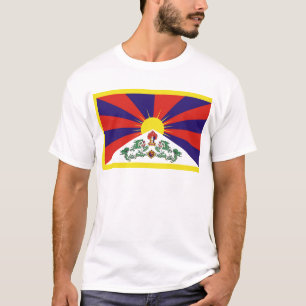 Flagge der Tibet- oder Schnee-Löwe-Flagge T-Shirt