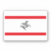 Flagge der Toskana, ITALIEN Aufkleber (Vorderseite)