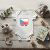 Flagge der Tschechien Baby Strampler