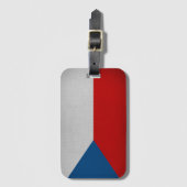 Flagge der Tschechien Gepäckanhänger (Vorderseite Vertikal)