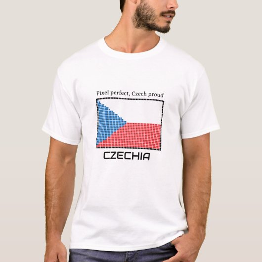 Flagge der Tschechien T-Shirt (Vorderseite)