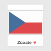 Flagge der Tschechischen Republik Aufkleber (Blatt)