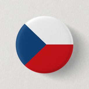 Flagge der Tschechischen Republik Button