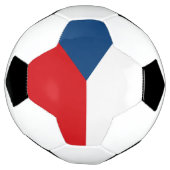 Flagge der Tschechischen Republik Fußball (Gedreht)