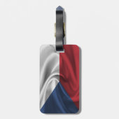 Flagge der Tschechischen Republik Gepäckanhänger (Rückseite vertikal)