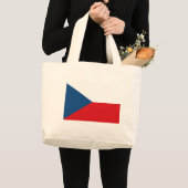 Flagge der Tschechischen Republik Jumbo Stoffbeutel (Vorderseite (Produkt))