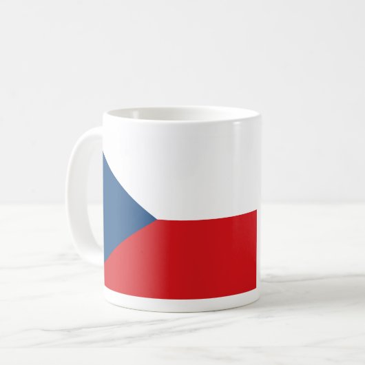 Flagge der Tschechischen Republik Kaffeetasse (Vorderseite Links)