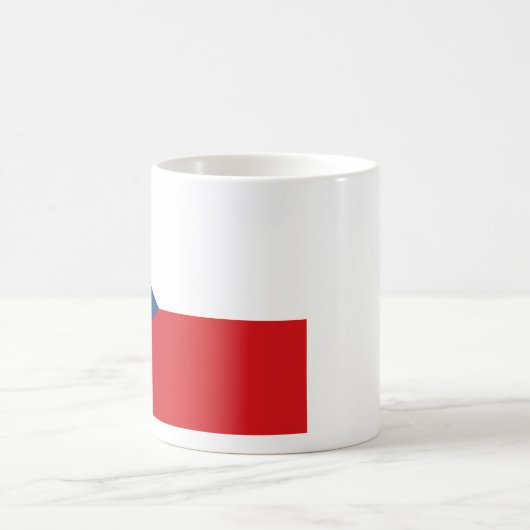 Flagge der Tschechischen Republik Kaffeetasse (Mittel)