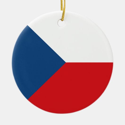 Flagge der Tschechischen Republik Keramik Ornament (Vorne)