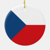 Flagge der Tschechischen Republik Keramik Ornament (Hinten)