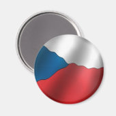 Flagge der Tschechischen Republik Magnet (Vorderseite/Rückseite)
