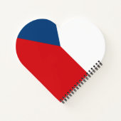Flagge der Tschechischen Republik Notizblock (Rückseite)