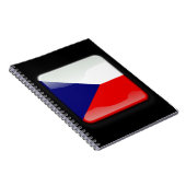 Flagge der Tschechischen Republik Notizblock (Rechte Seite)