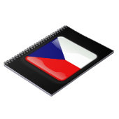 Flagge der Tschechischen Republik Notizblock (Linke Seite)