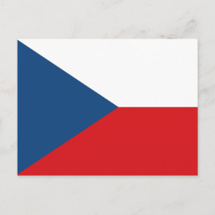 Flagge der Tschechischen Republik Postkarte
