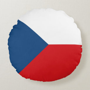 Flagge der Tschechischen Republik Rundes Kissen