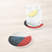 Flagge der Tschechischen Republik Sandstein Untersetzer (Seite)