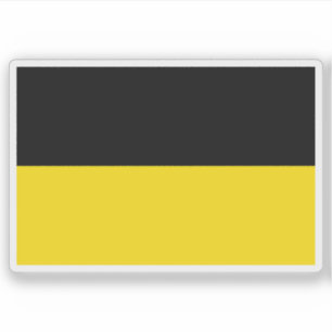 Flagge der Tschechischen Republik Schlesien, histo Aufkleber