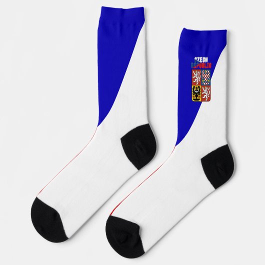 Flagge der Tschechischen Republik Socken (Linkes Detail)