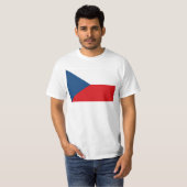 Flagge der Tschechischen Republik T-Shirt (Vorne ganz)