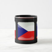 Flagge der Tschechischen Republik Tasse (Zentrum)