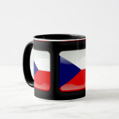 Flagge der Tschechischen Republik Tasse (Vorderseite Links)
