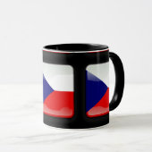 Flagge der Tschechischen Republik Tasse (VorderseiteRechts)
