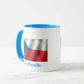 Flagge der Tschechischen Republik Tasse (Vorderseite Links)