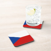 Flagge der Tschechischen Republik Untersetzer (Rechte Seite)