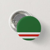 Flagge der Tschetschenischen Republik Itschkerien Button (Vorne & Hinten)