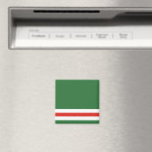 Flagge der Tschetschenischen Republik Itschkerien Magnet (In Situ (Geschirrspüler))