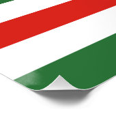 Flagge der Tschetschenischen Republik Itschkerien Poster (Ecke)