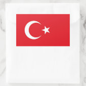 Flagge der Türkei: Aufkleber (Tasche)