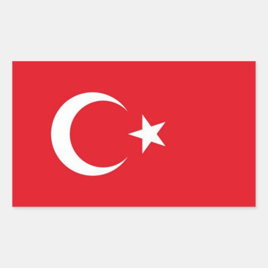 Flagge der Türkei: Aufkleber (Vorderseite)