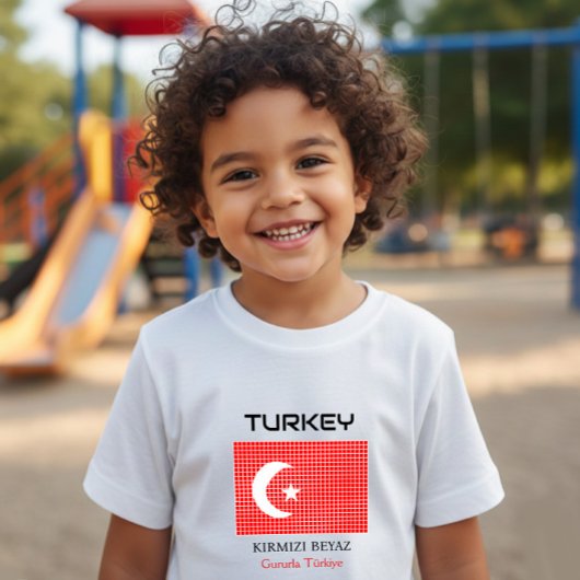 Flagge der Türkei Baby T-shirt