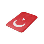 Flagge der Türkei Badematte (Schrägansicht)