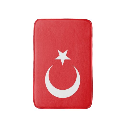 Flagge der Türkei Badematte (Vorderseite Vertikal)