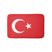Flagge der Türkei Badematte (Vorderseite)