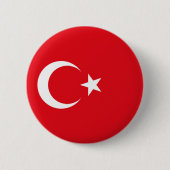 Flagge der Türkei Button (Vorderseite)
