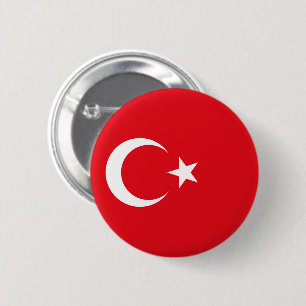 Flagge der Türkei Button