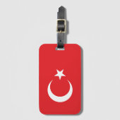 Flagge der Türkei Gepäckanhänger (Vorderseite Vertikal)