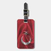 Flagge der Türkei Gepäckanhänger (Vorderseite vertikal)