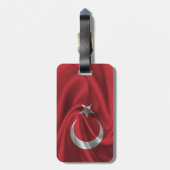 Flagge der Türkei Gepäckanhänger (Rückseite vertikal)