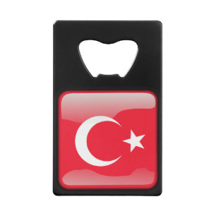 Flagge der Türkei Kreditkartenflaschenöffner