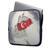 Flagge der Türkei Laptopschutzhülle (Vorderseite Links)